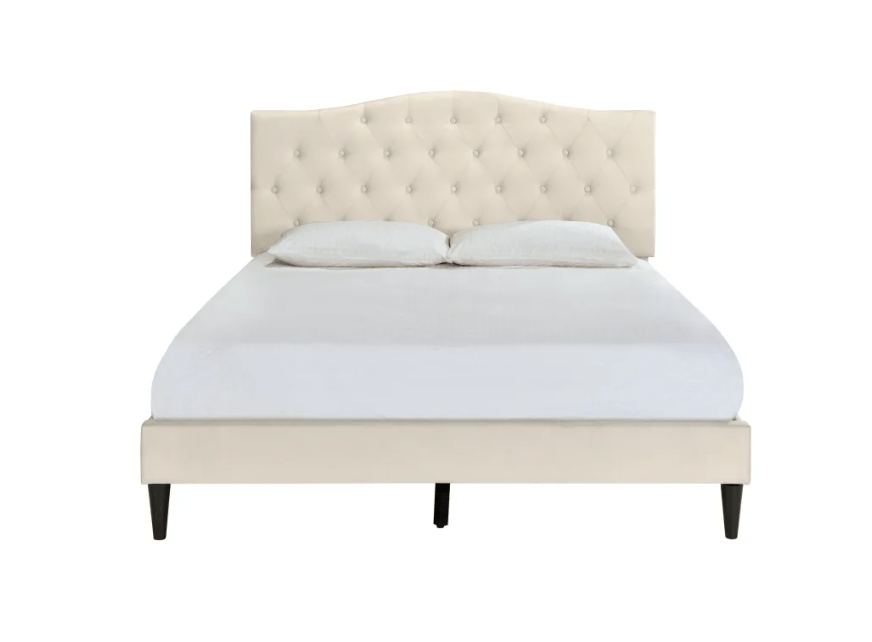 king tufted bed
