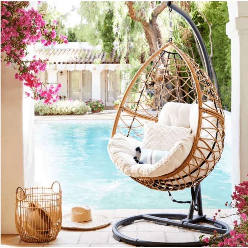 hanging egg chair outdoor