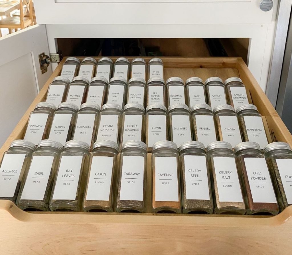 spice drawer organizer diy
