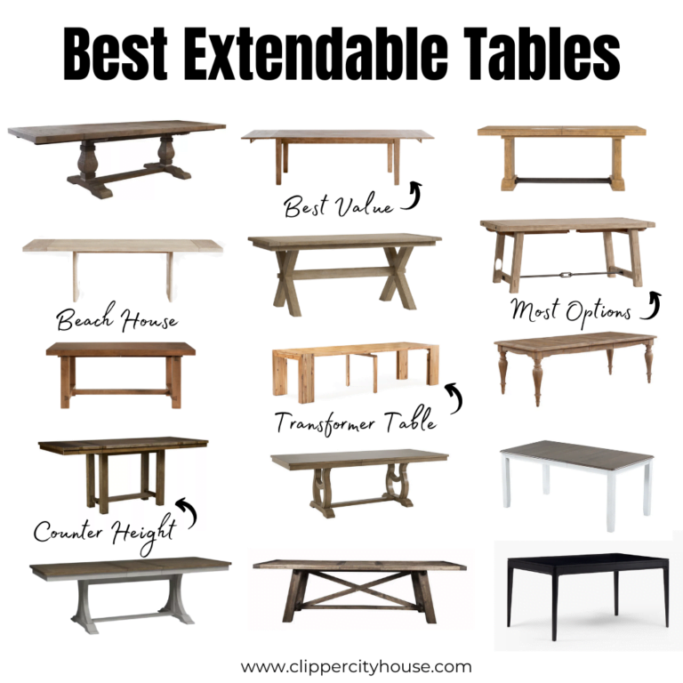 25 Top Extendable Dining Table Options You'll Love Clipper City House